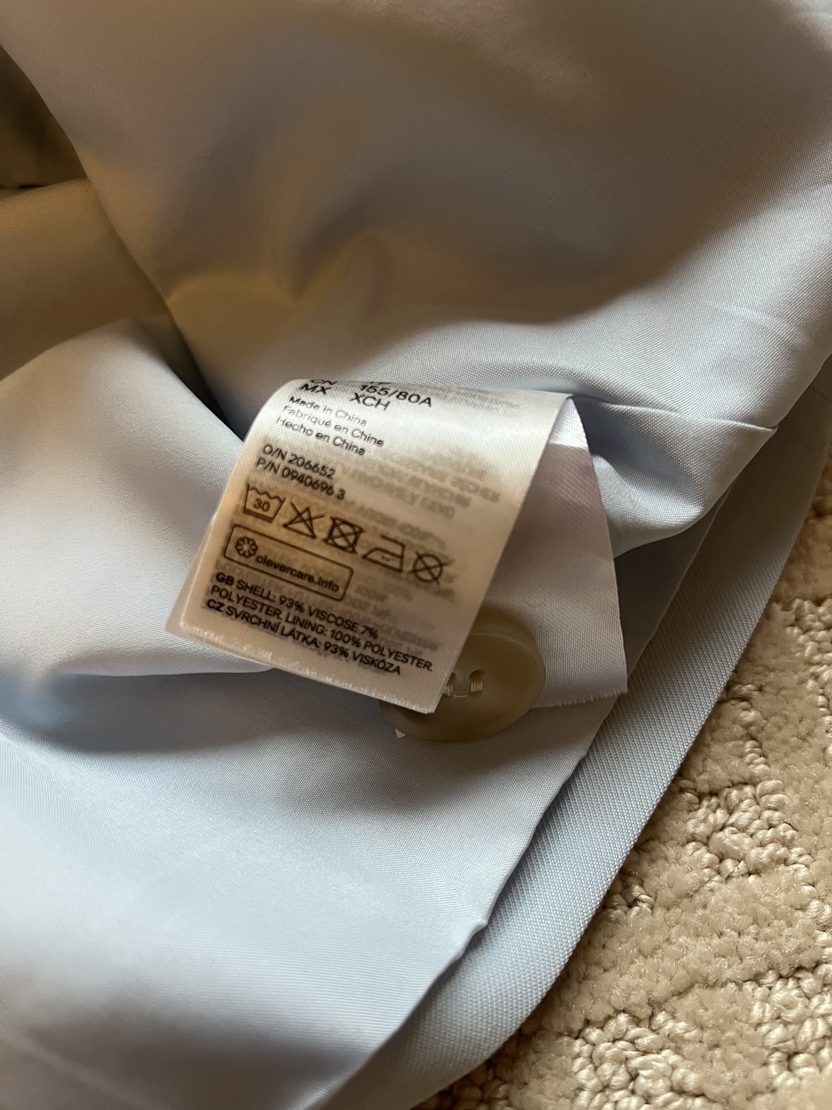 H&M Light Blue Oversized Blazer image indicator(4)