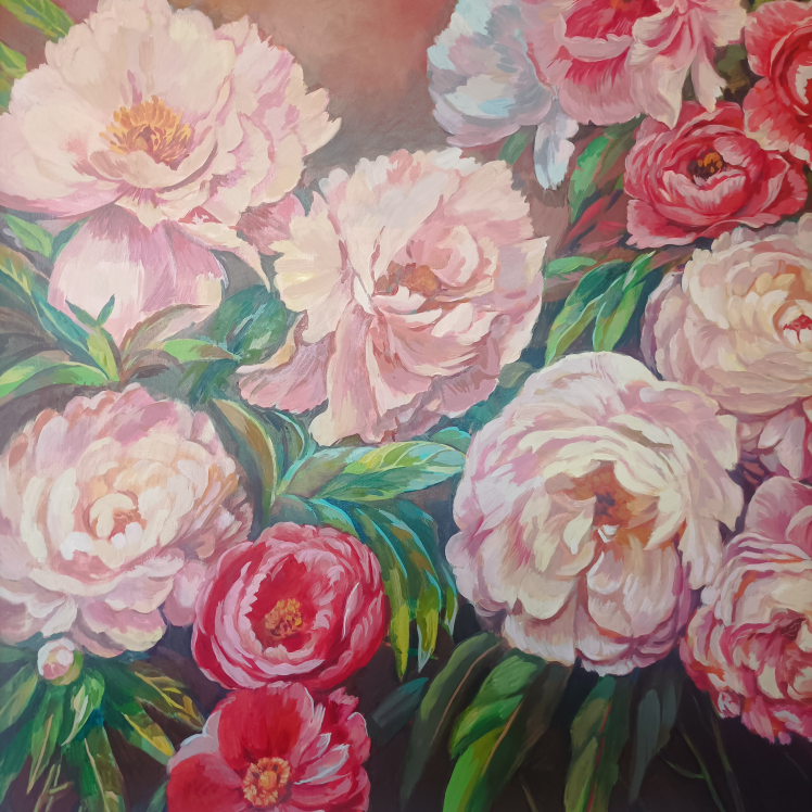 original oil painting 40 by 40 " image indicator(10)