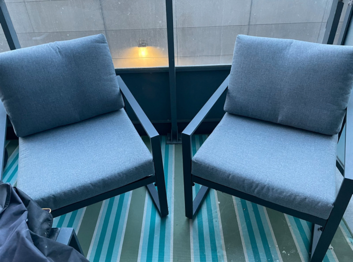 PATIO SET (chairs-coffee table)