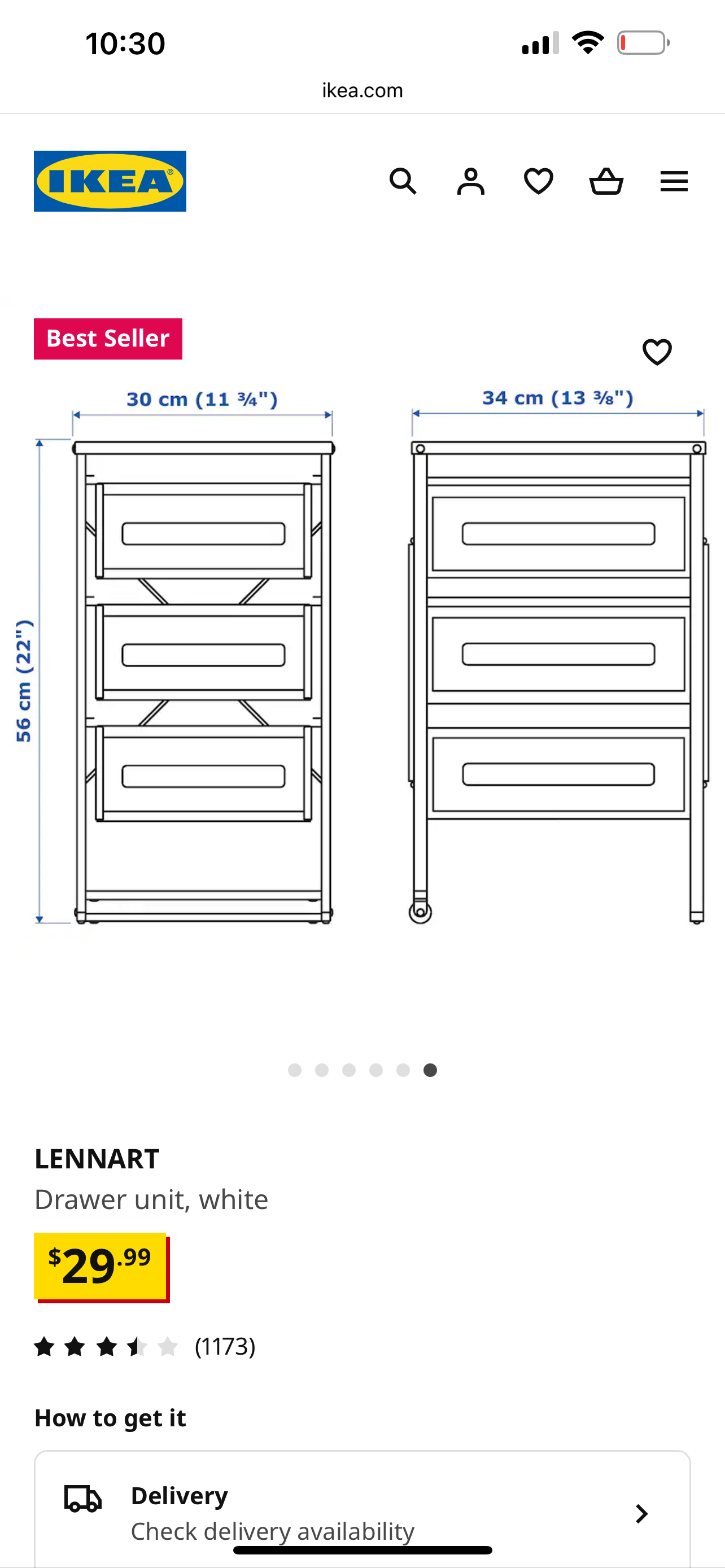 Ikea Lennart drawers ❄️ - photo 2