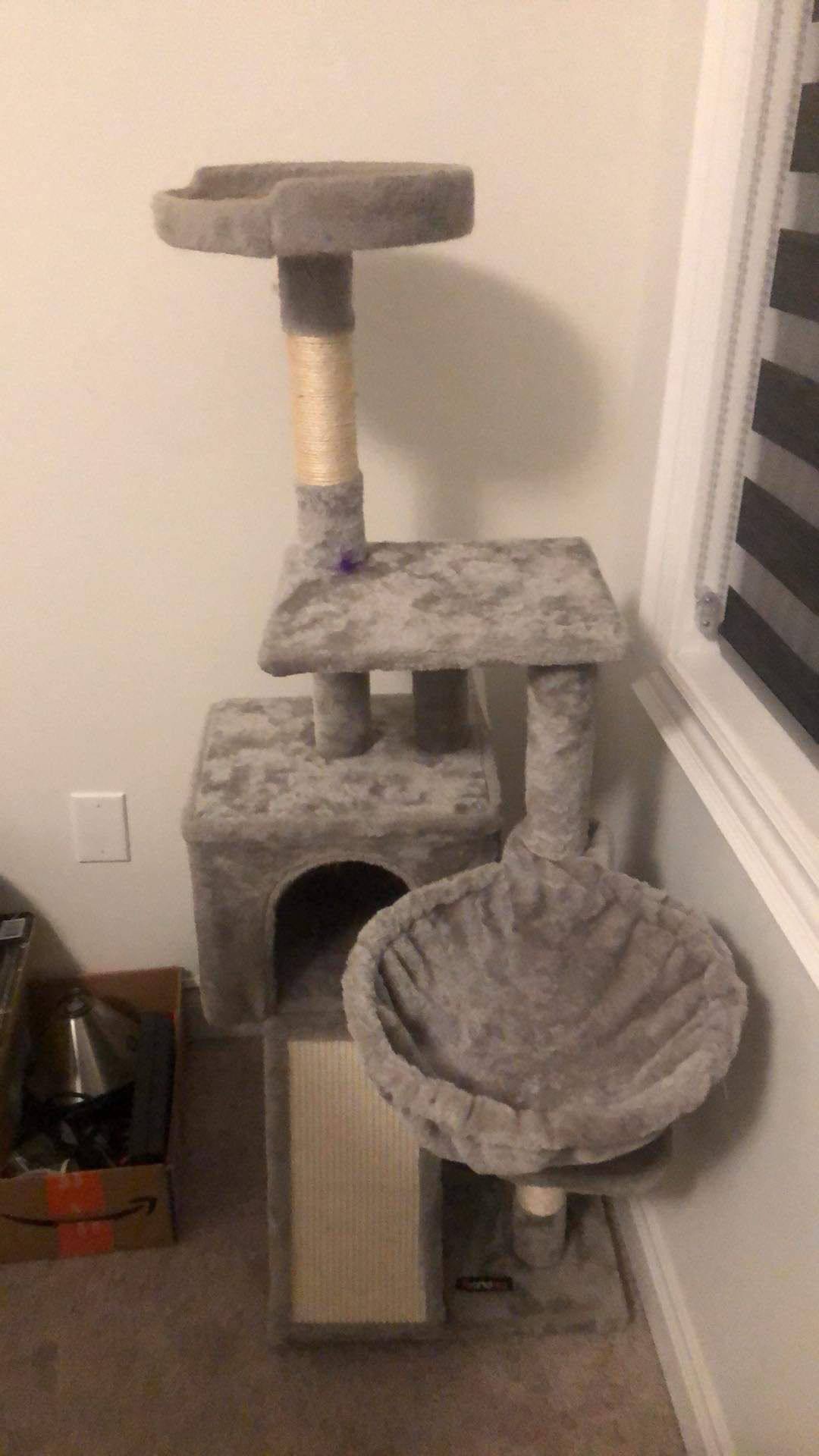 Cat tree and bed