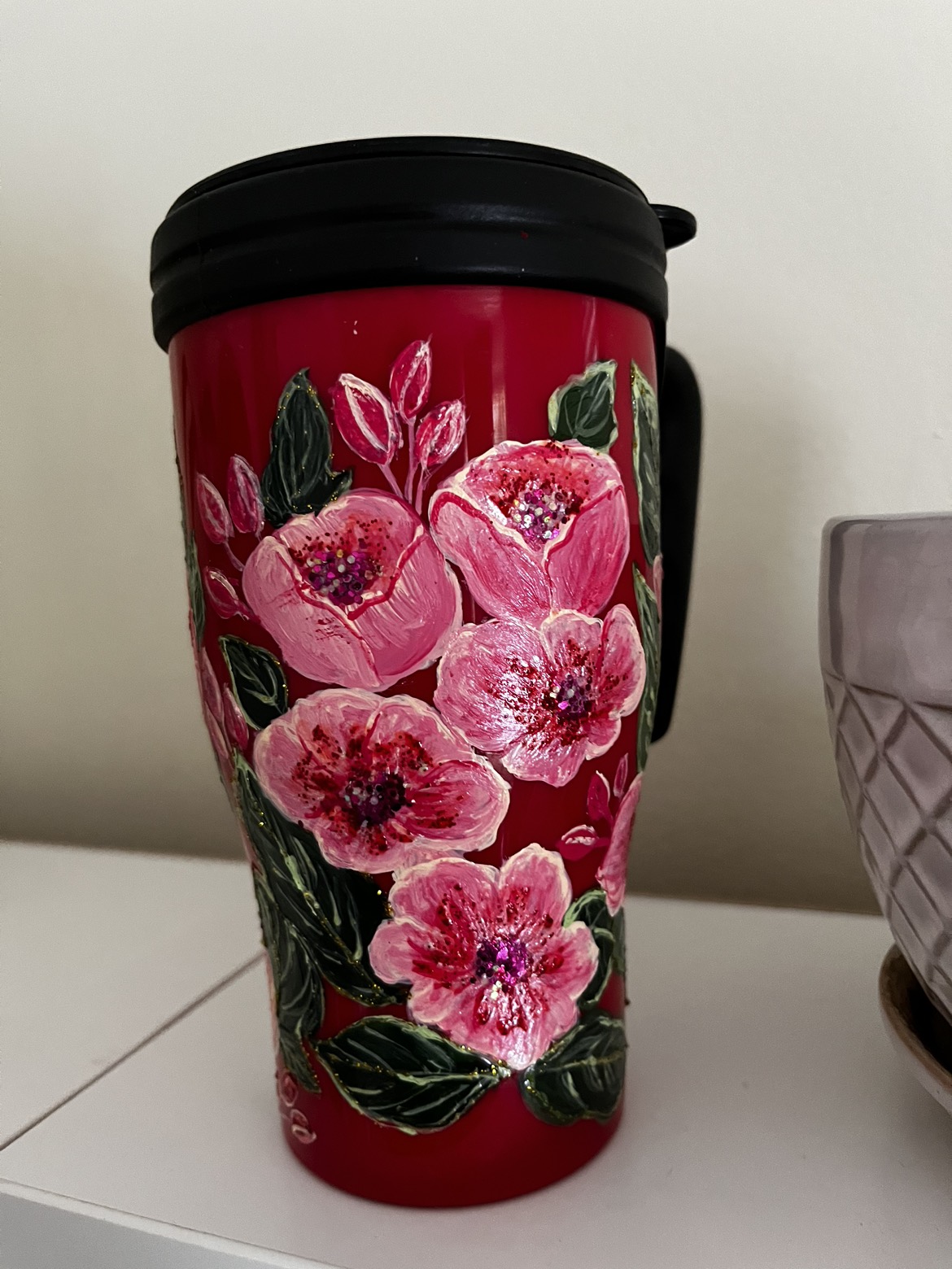 Handpainted Coffee/tea cup #freecycle