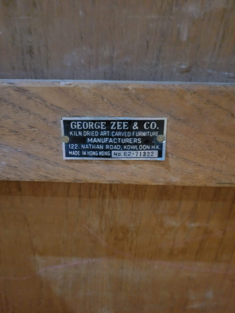 solid wood antique coffee table with 4 stools image indicator(4)