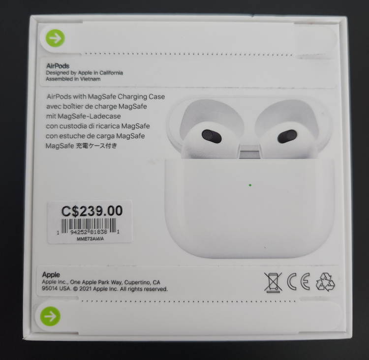SEALED New Airpods 3rd Generation with MagSafe Charging Case - photo 2