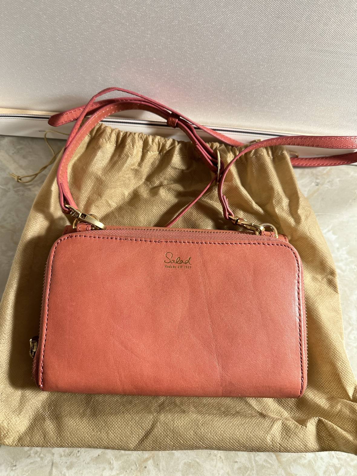 Leather organizer crossbody bag - photo 2