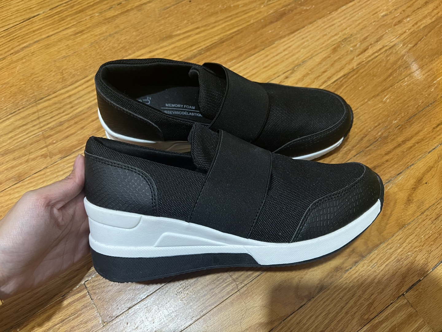 Slip On Black Sneakers Shoes thumbnail