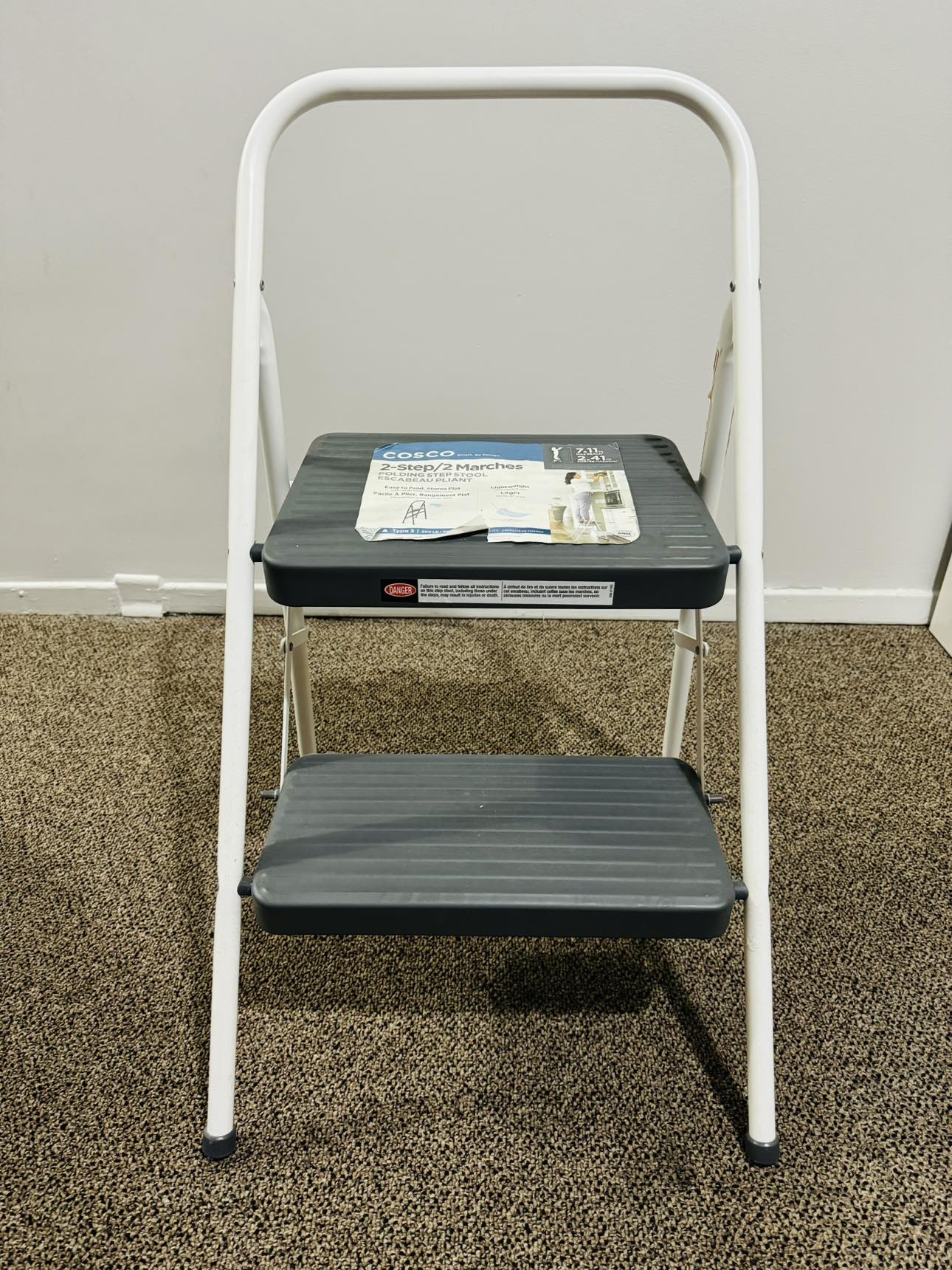 2-Step metal folding step stool