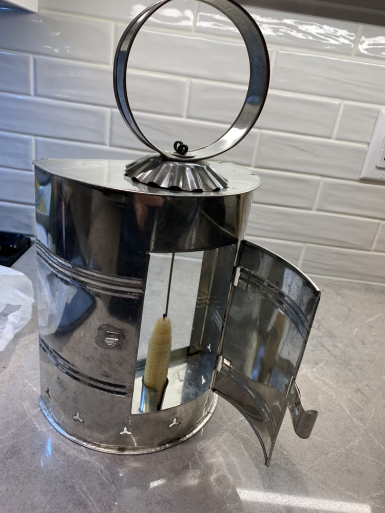 Reproduction Tin candle holder image indicator(3)