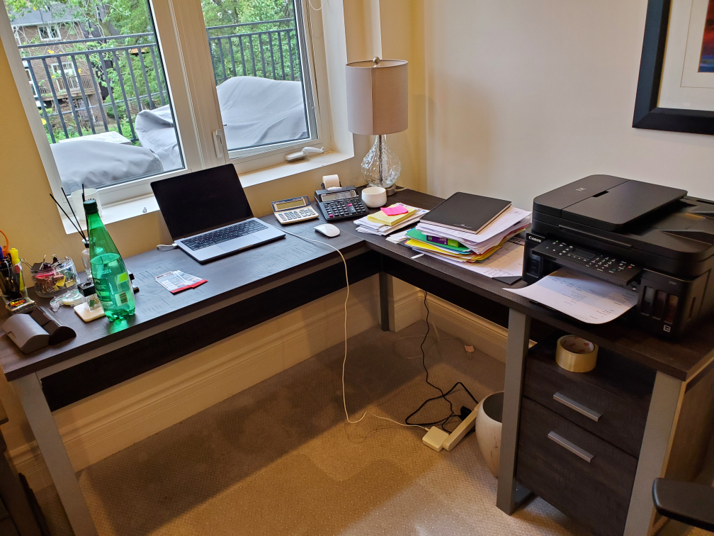 L Shaped work desk