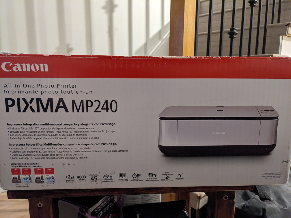 Canon Pixma MP240 All In One Photo Printer