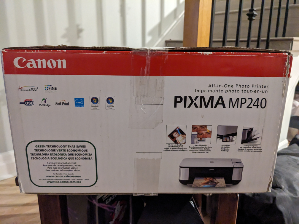 Canon Pixma MP240 All In One Photo Printer - photo 2