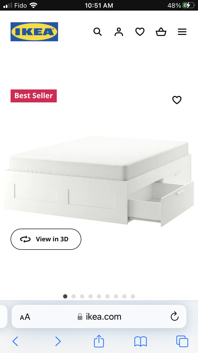 Moving Sale! Must Go IKEA Bed Frame w/Storage - Full