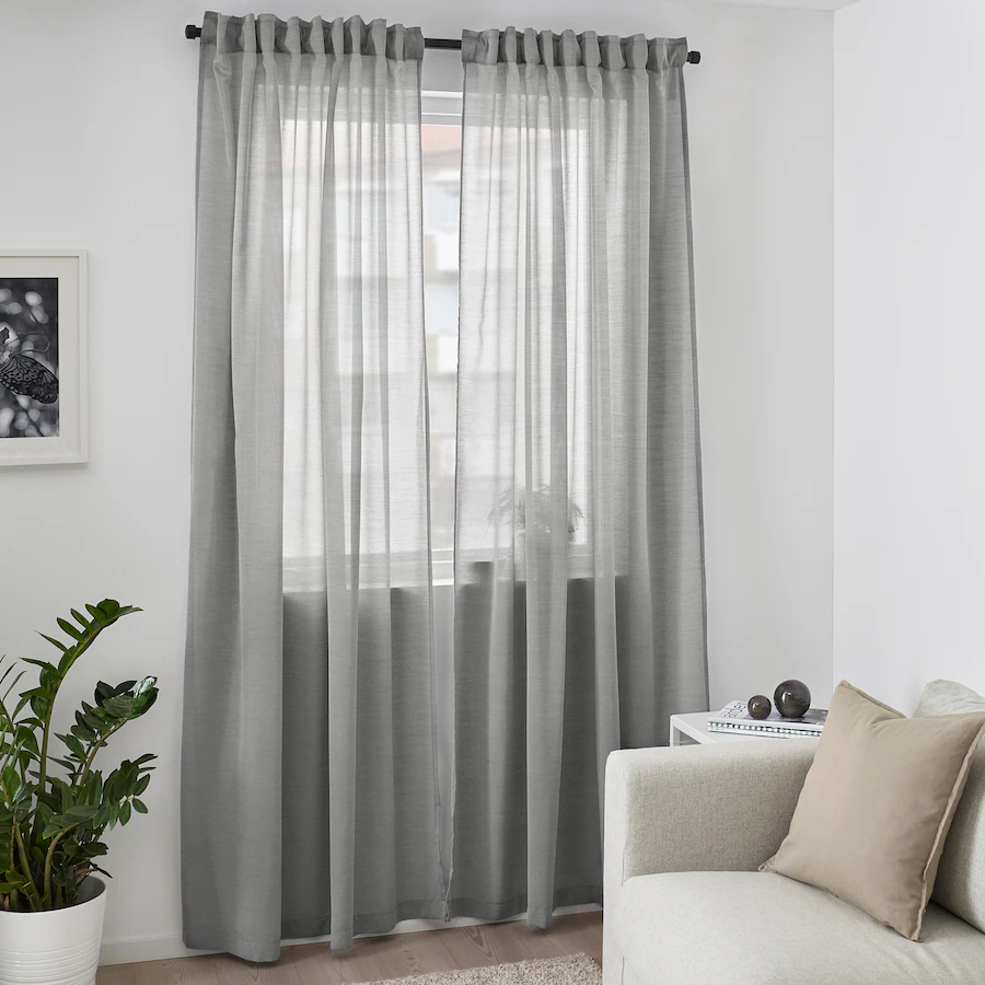 Grey curtains
