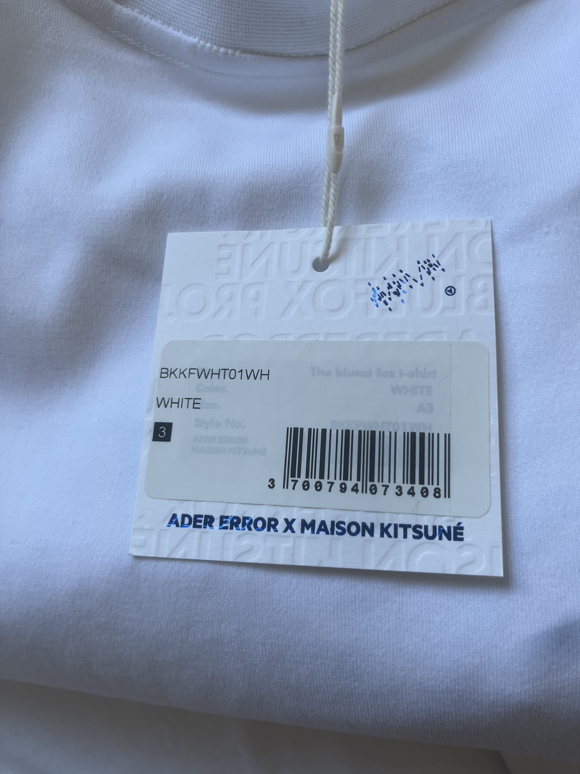 ader error maison kitsune t shirt - photo 3