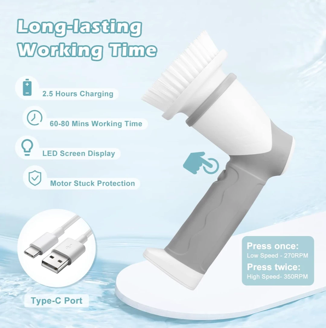 NEW!  Electric Cleaning Brush - photo 3