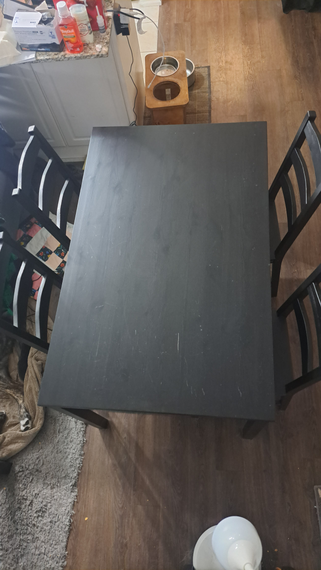 IKEA dining table and 4 chairs