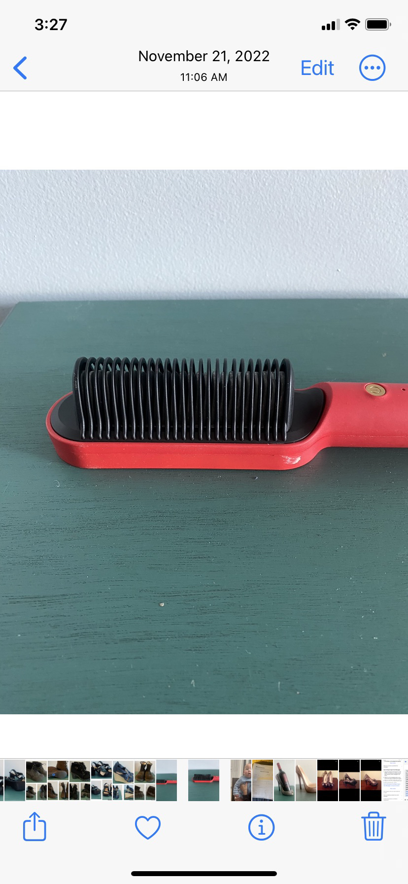 Hot straightening brush image indicator(3)