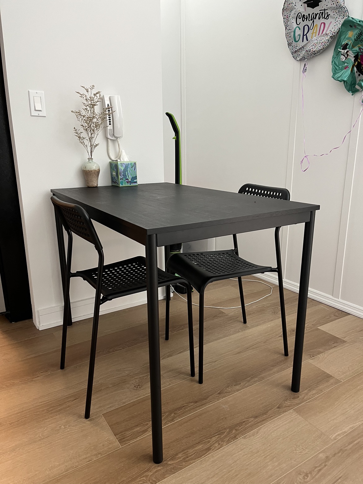 IKEA Black Table & Chairs - photo 3
