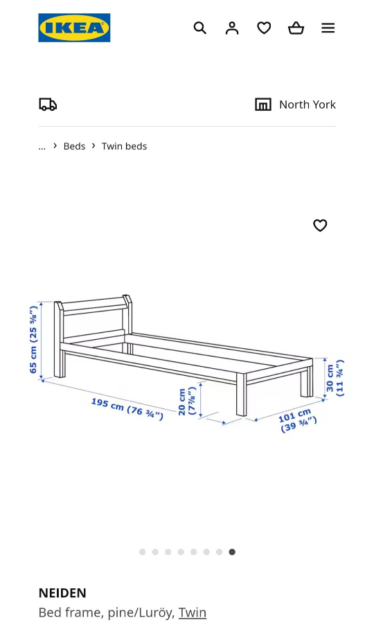[Used] IKEA Neiden Bed Frame+Bed Base - photo 3