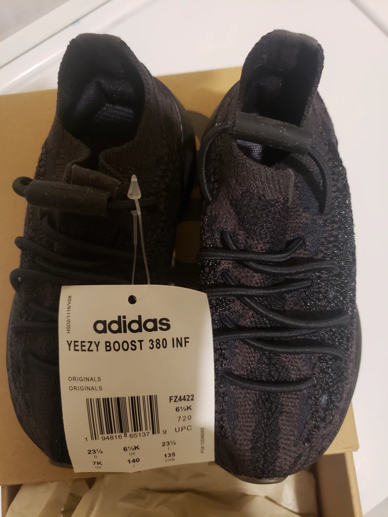 ADIDAS AUTHENTIC YEEZY Boost 380 Onyx - Infants 7K - photo 3