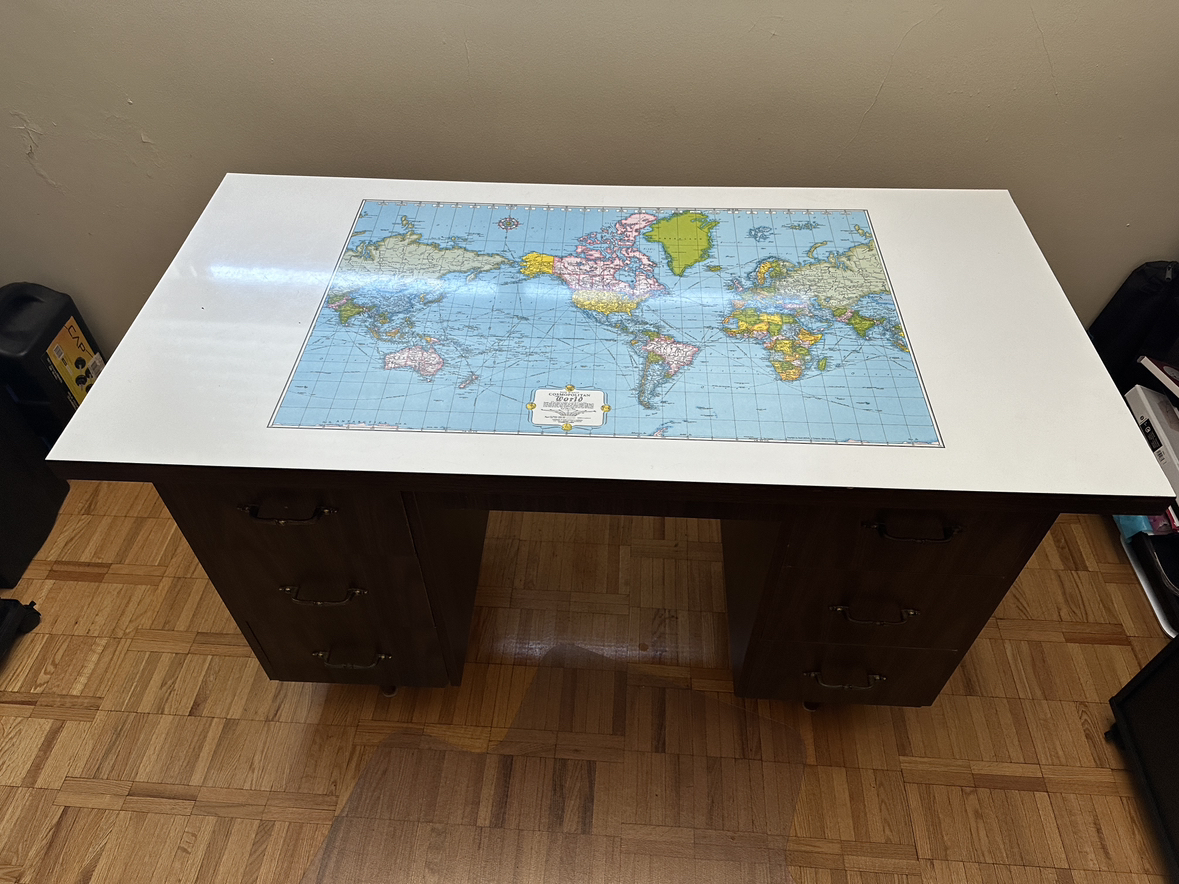 Rand McNally Vintage Desk #freecycle image indicator(2)