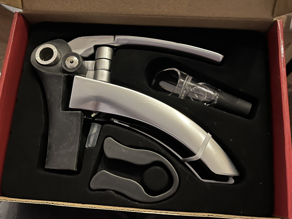 NEW KSP Vinito Lever Corkscrew Combo - Set of 3 (Silver/Black) image indicator(2)