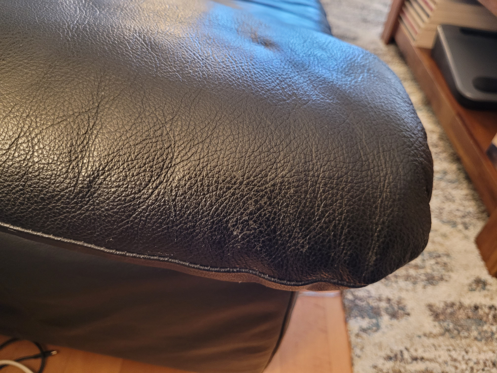 Moving sale - gone by Nov 4! Leather Sofa image indicator(4)