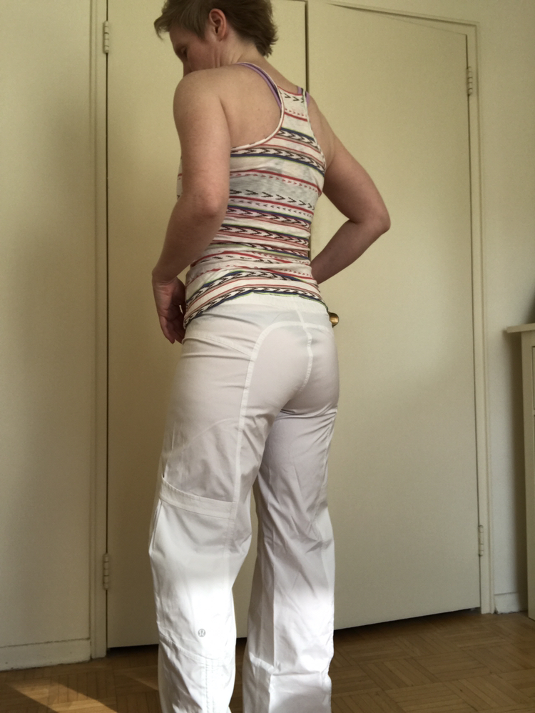 White Lululemon sport pants image indicator(2)