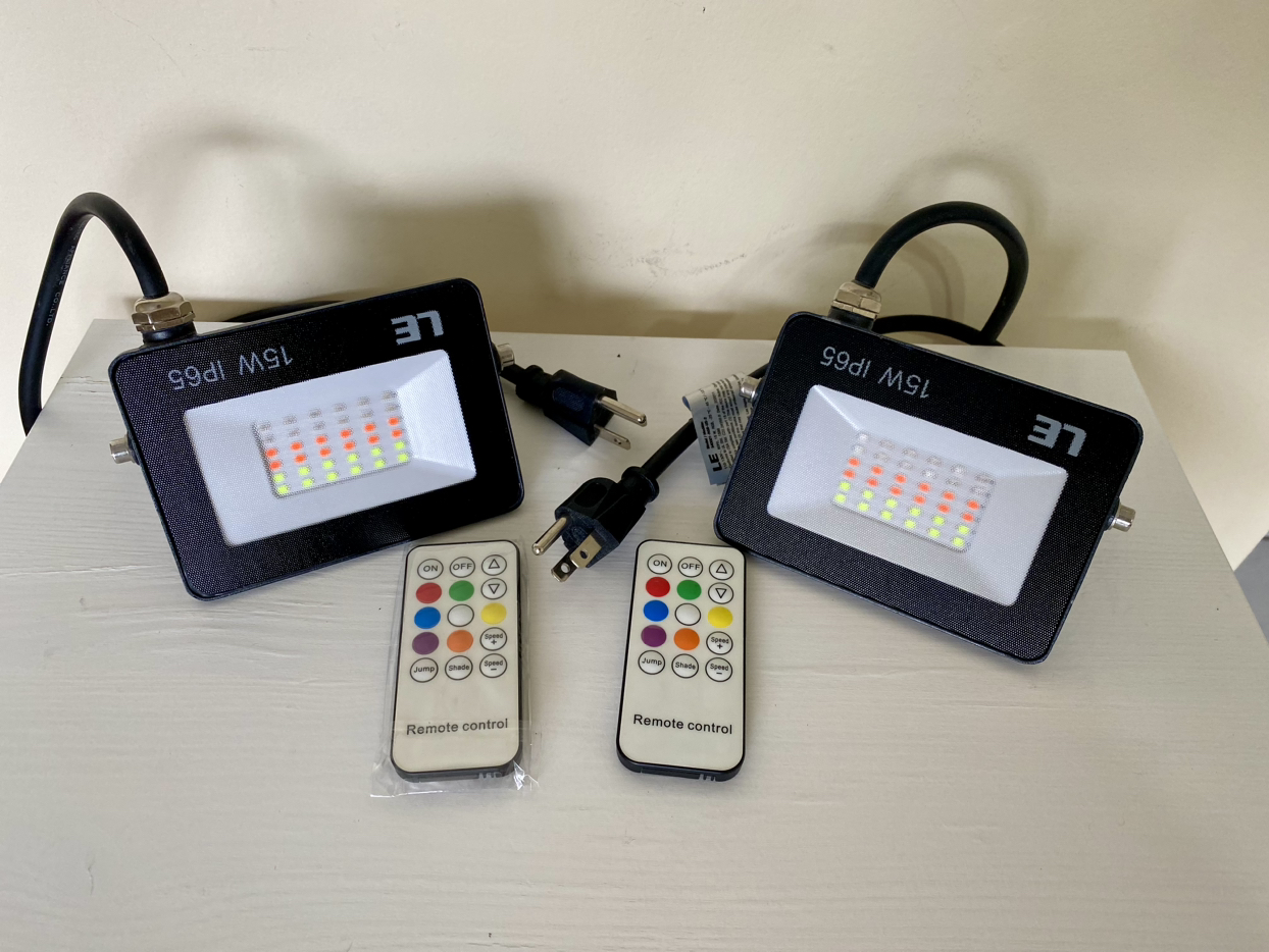 RGB LED Flood Light (waterproof + remote)