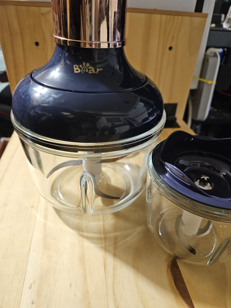 2-in-1 glass food processors