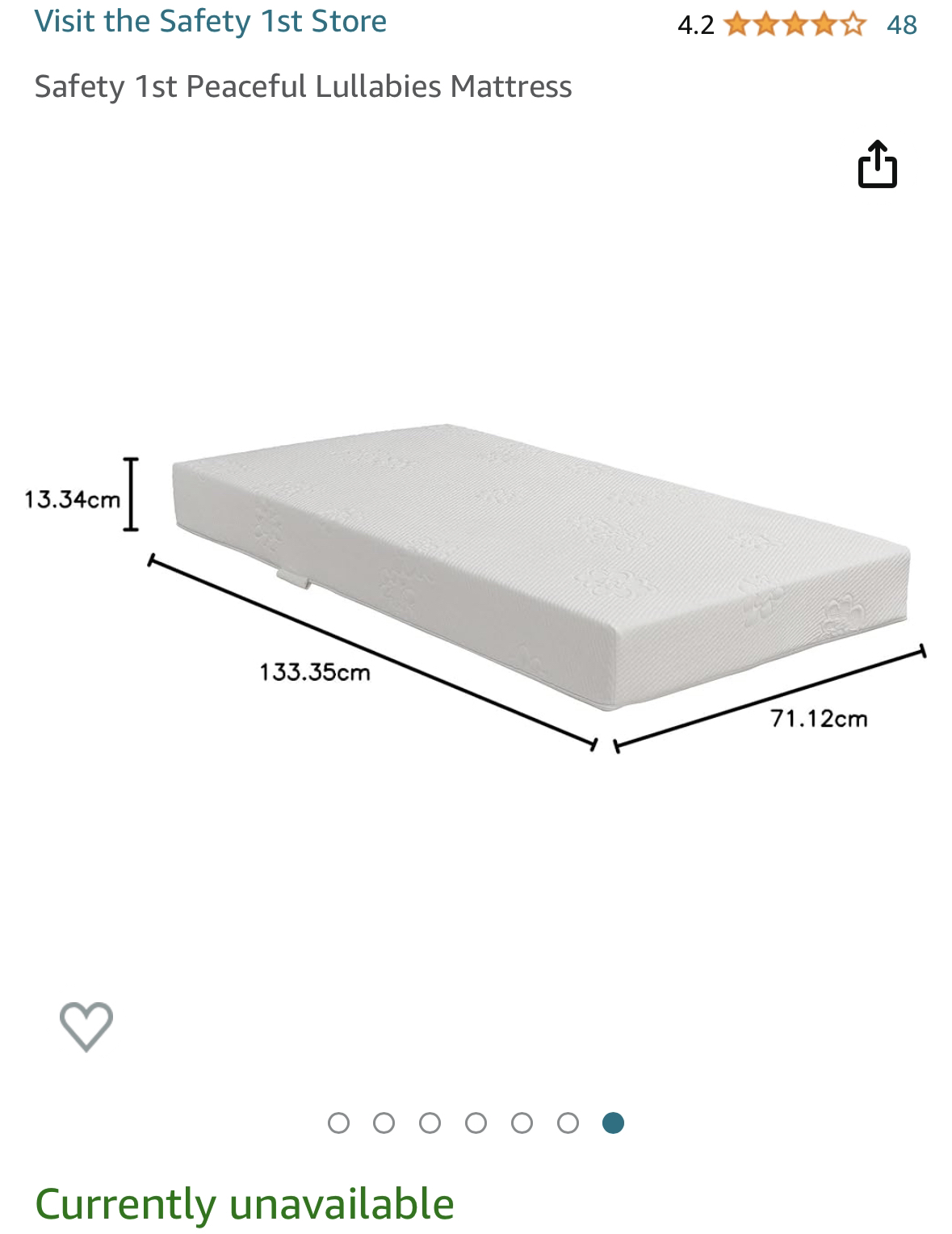 Toddler crib mattress