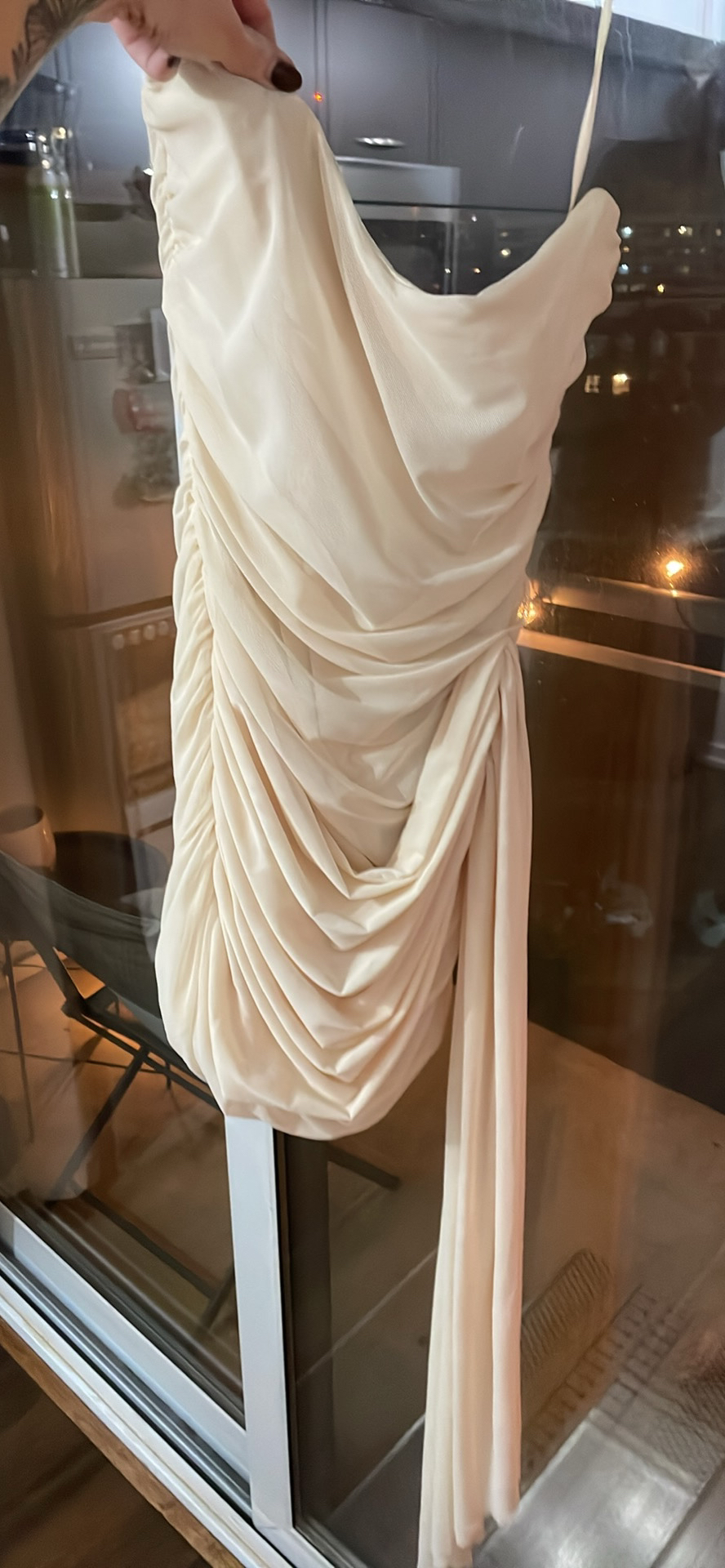 Mini dress with drape detail thumbnail