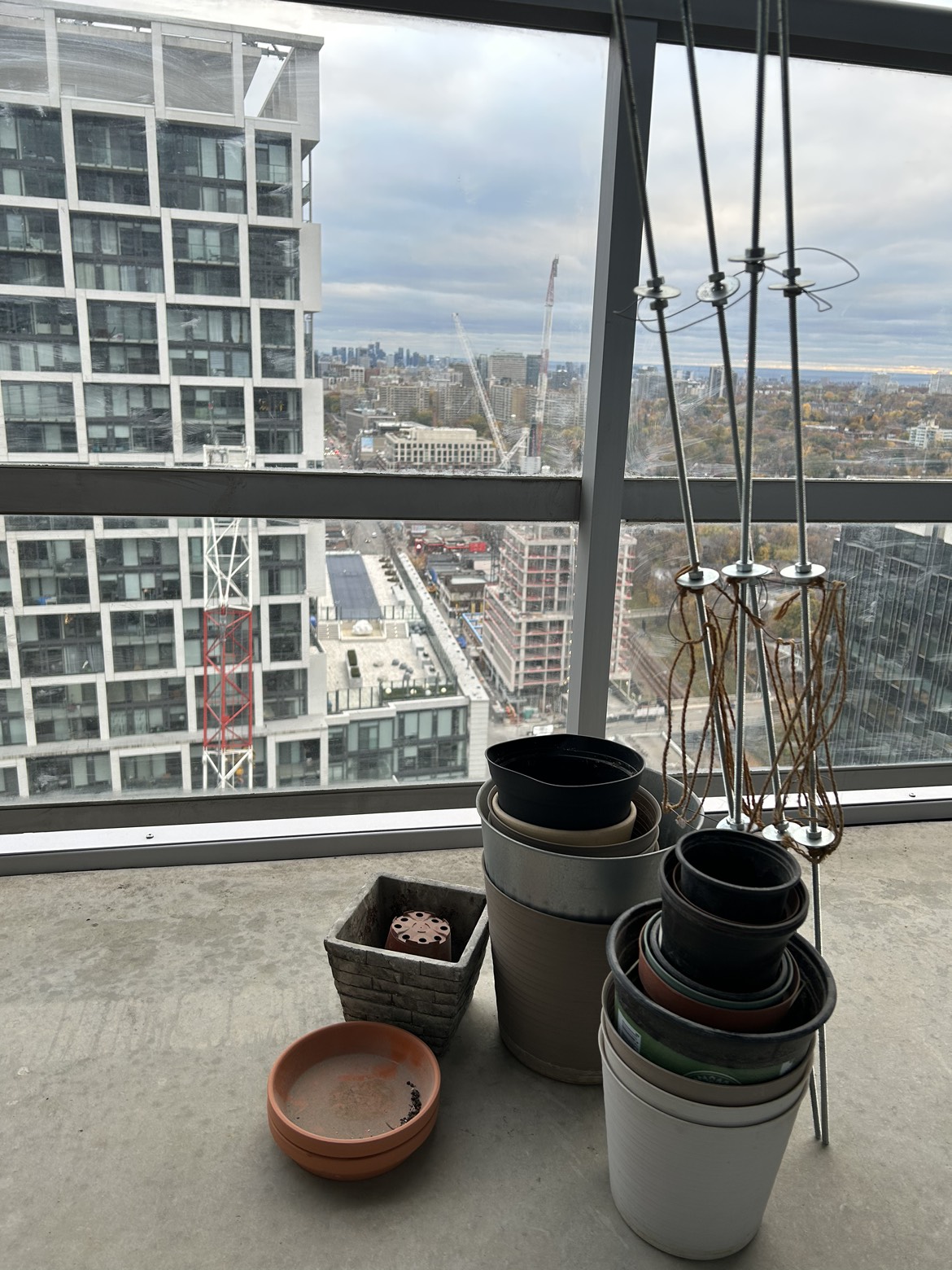 Plastic & mud plant pots with soil,packed in cardboard box
