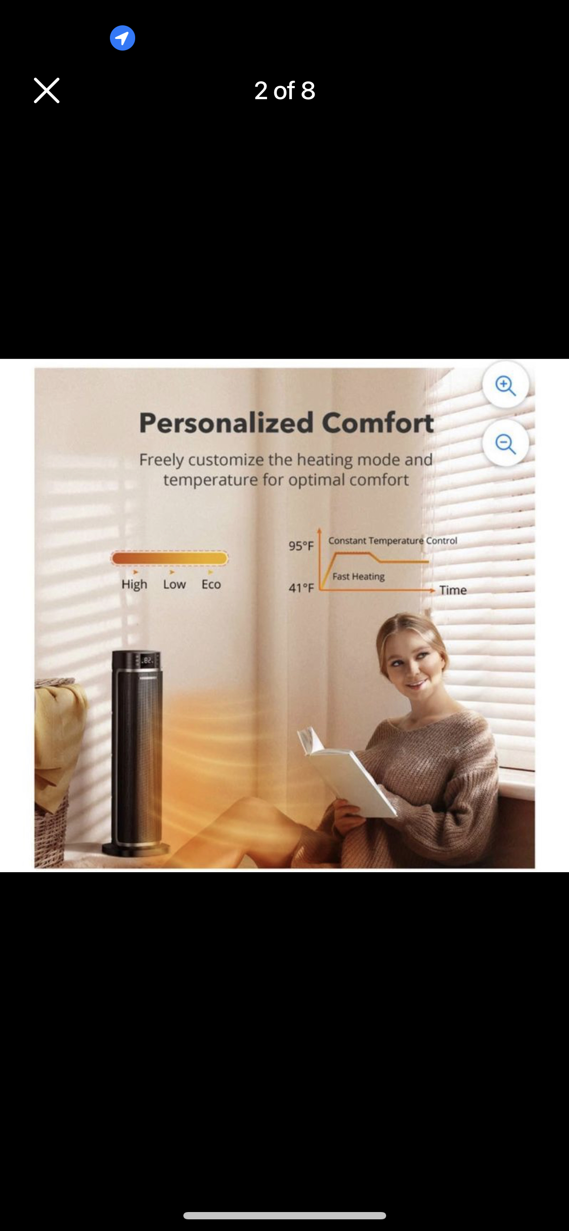 Taotronics 24” Space Heater - photo 2