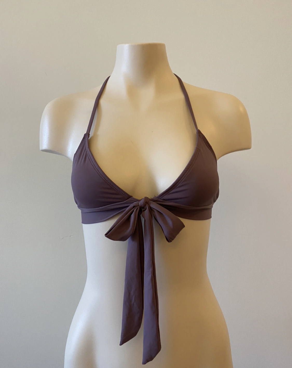 Front tie halter swim top #freecycle thumbnail
