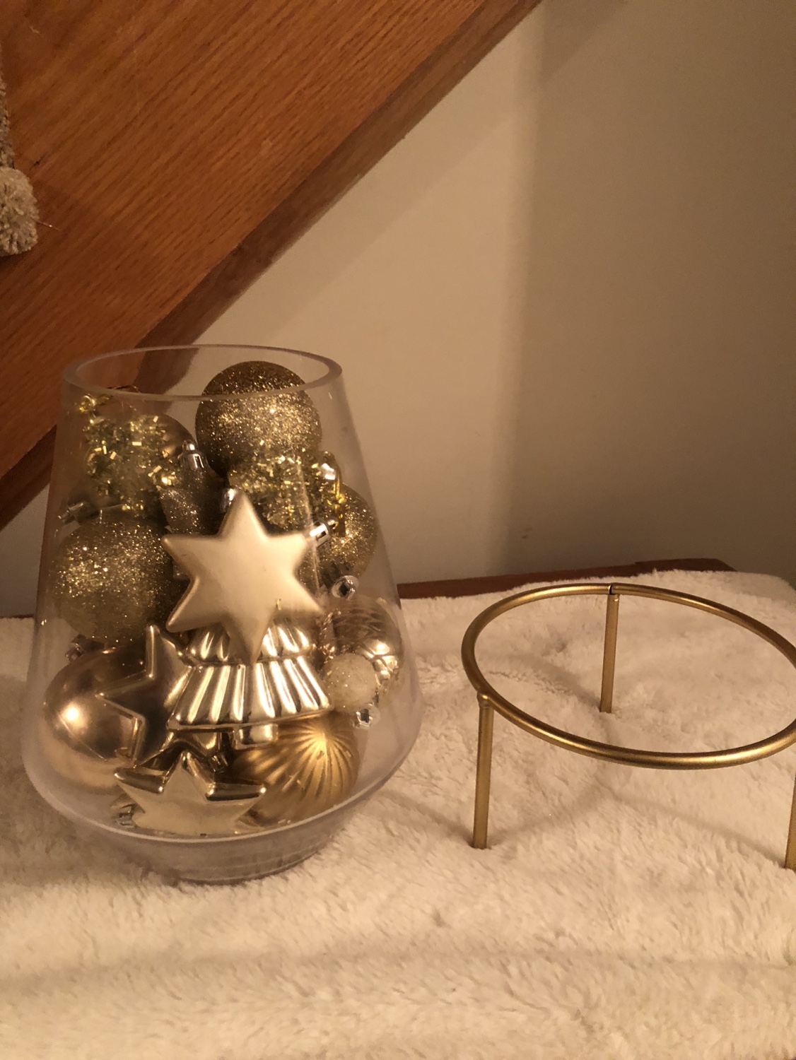 Glass Jar with ornaments & stand 🎁 image indicator(3)