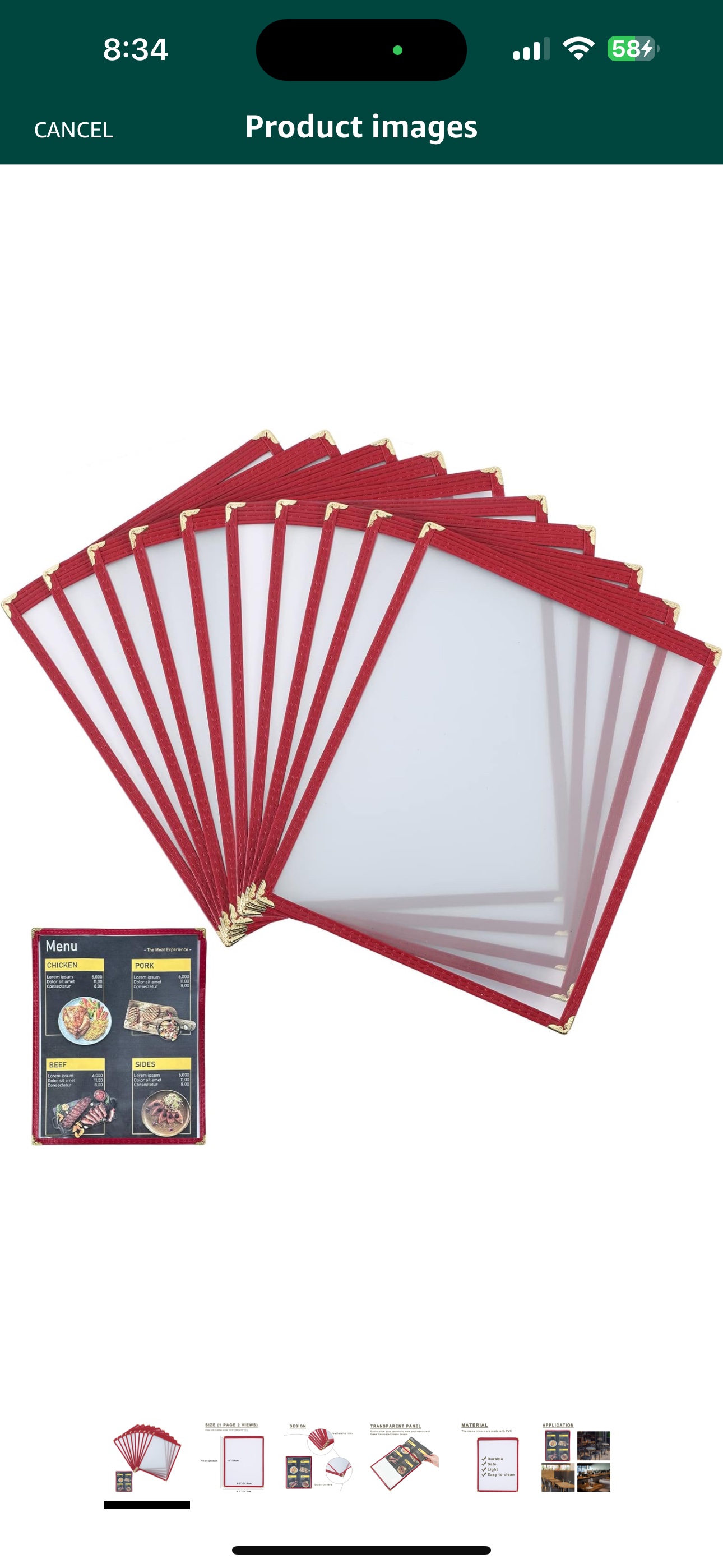 Menu or file covers - photo 4