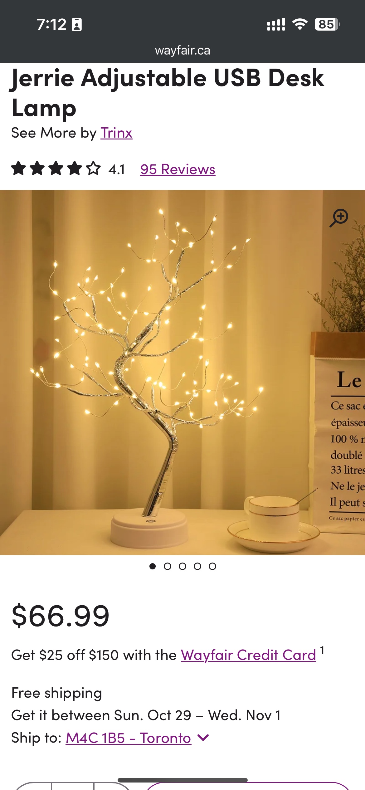 Wayfair Lamp for sale - photo 3