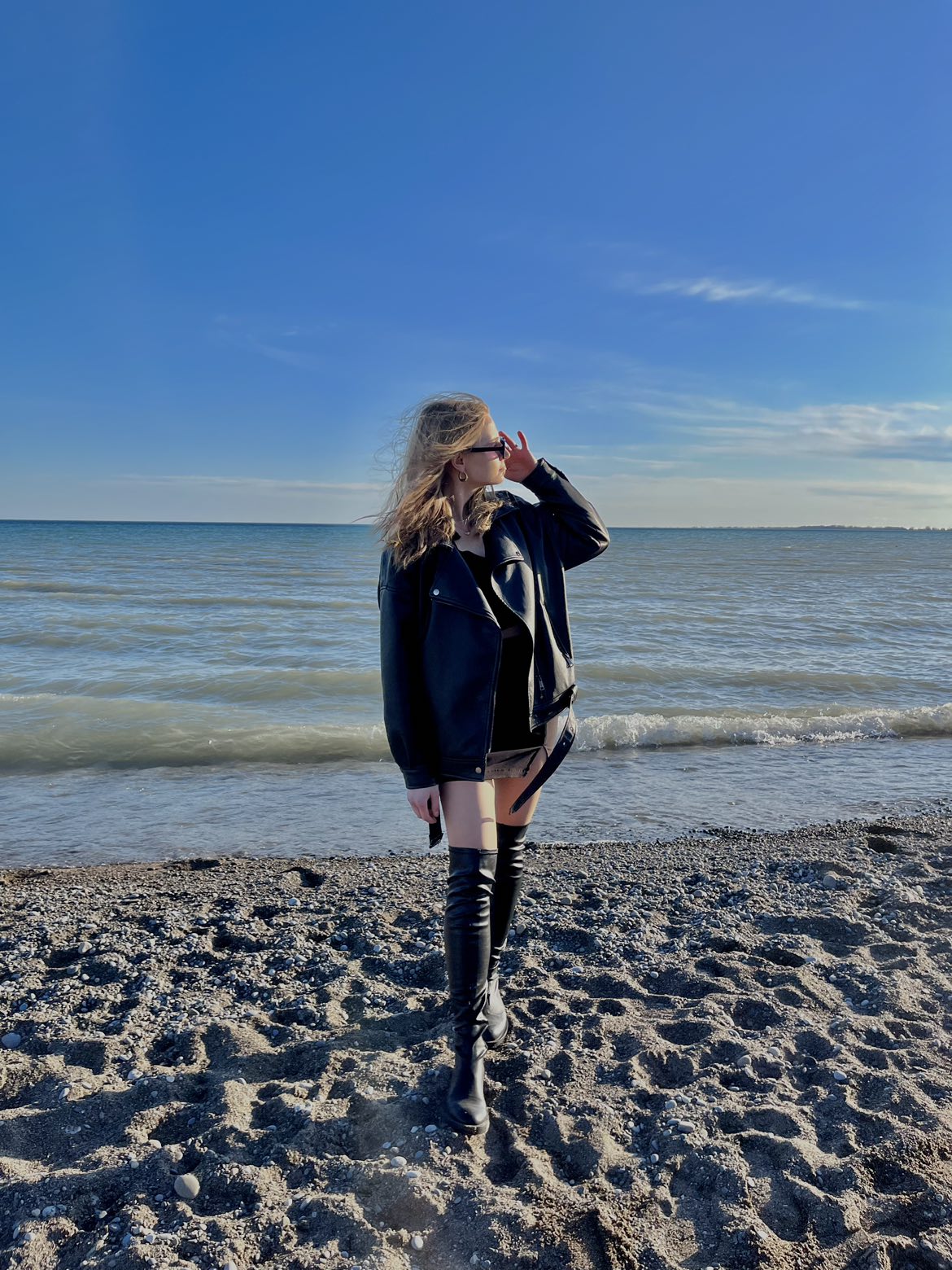 High-knee leather boots zara - photo 4