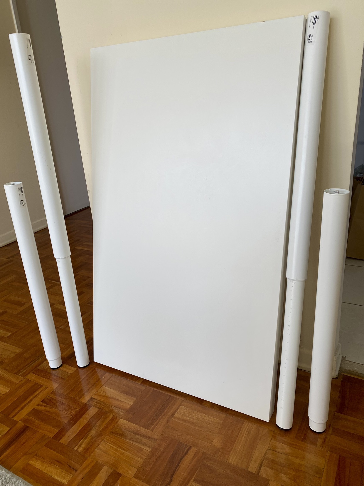 Table with adjustable legs (from IKEA)