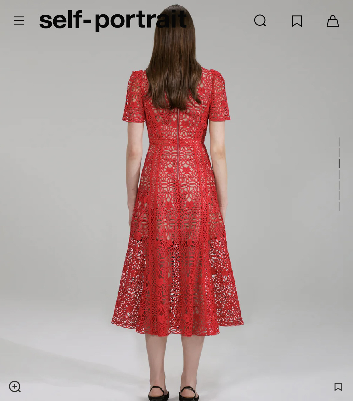 Self Portrait Guipure Lace Midi Dress BRAND NEW WITH TAGS - photo 3