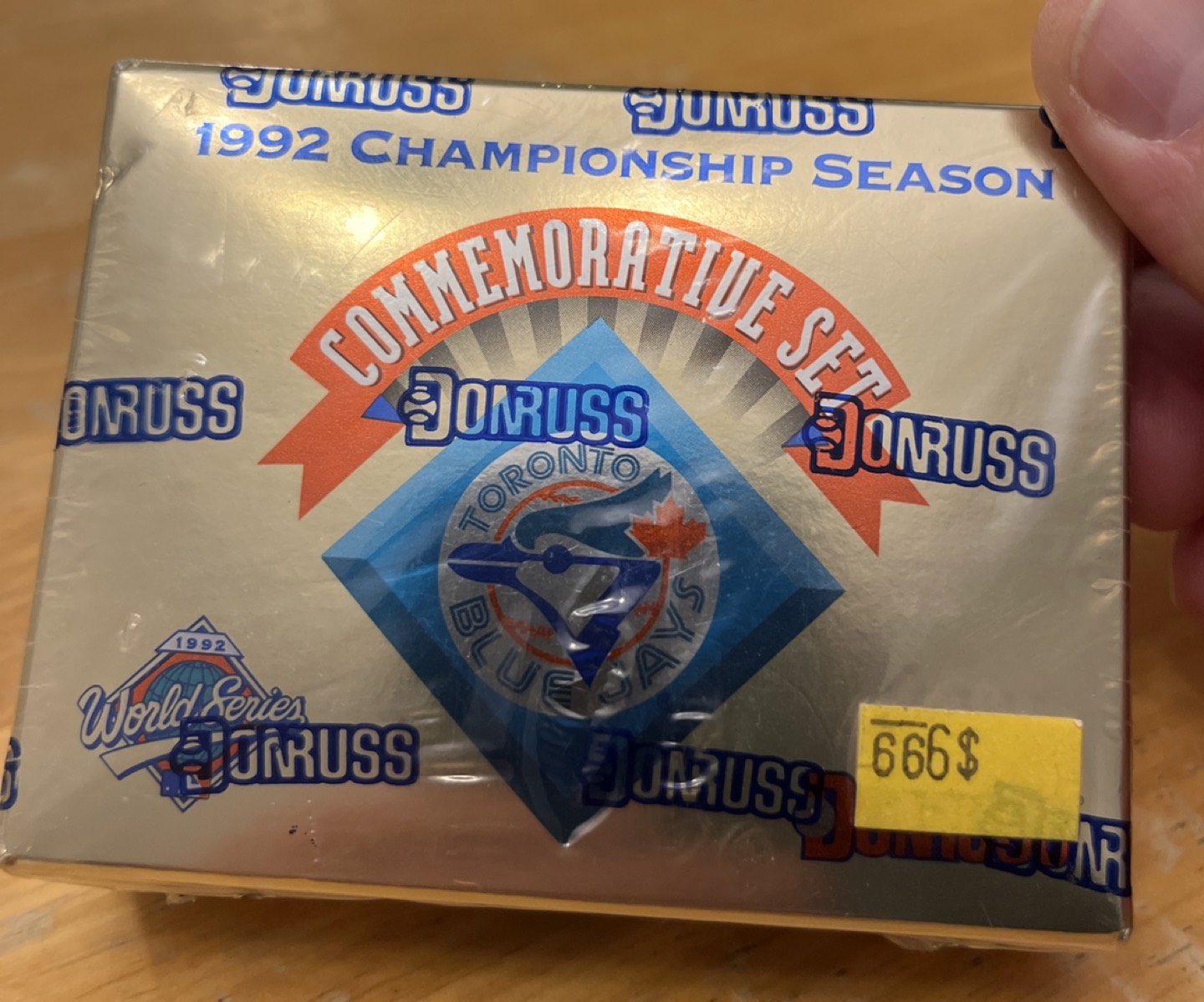 1992 donruss World Series Jays cards unopened