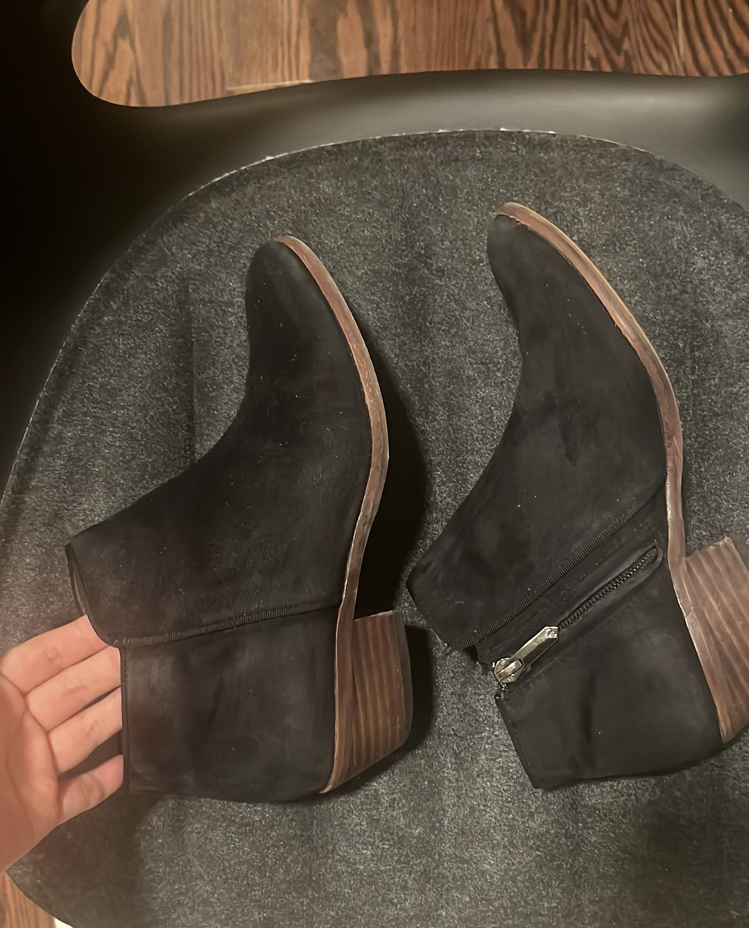 Sam Edelman suede ankle boots size 6 image indicator(4)