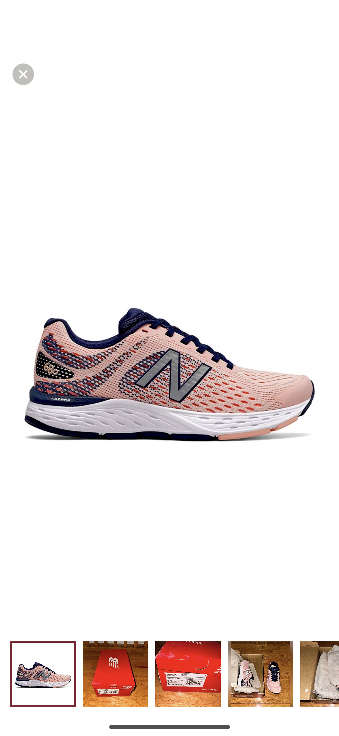 NWT New Balance W680CT6 680 V6 Pink Running Shoe thumbnail