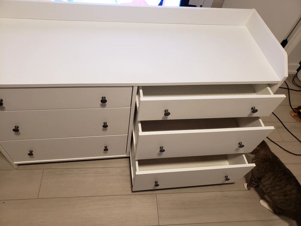 White 6-Drawer Dresser (Ikea Hauga) GREAT CONDITION image indicator(2)