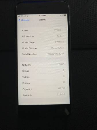 IPhone 8 64GB Unlocked