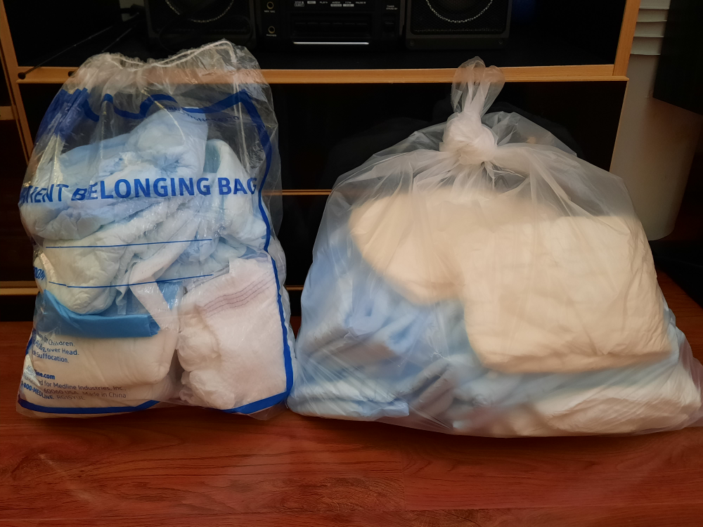 Assorted adult diapers