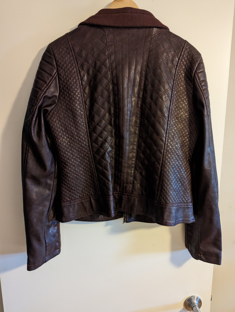 *GUESS* Faux Leather Biker Style Jacket image indicator(2)
