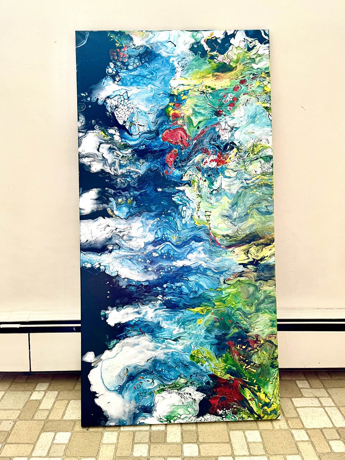 Moody abstract painting