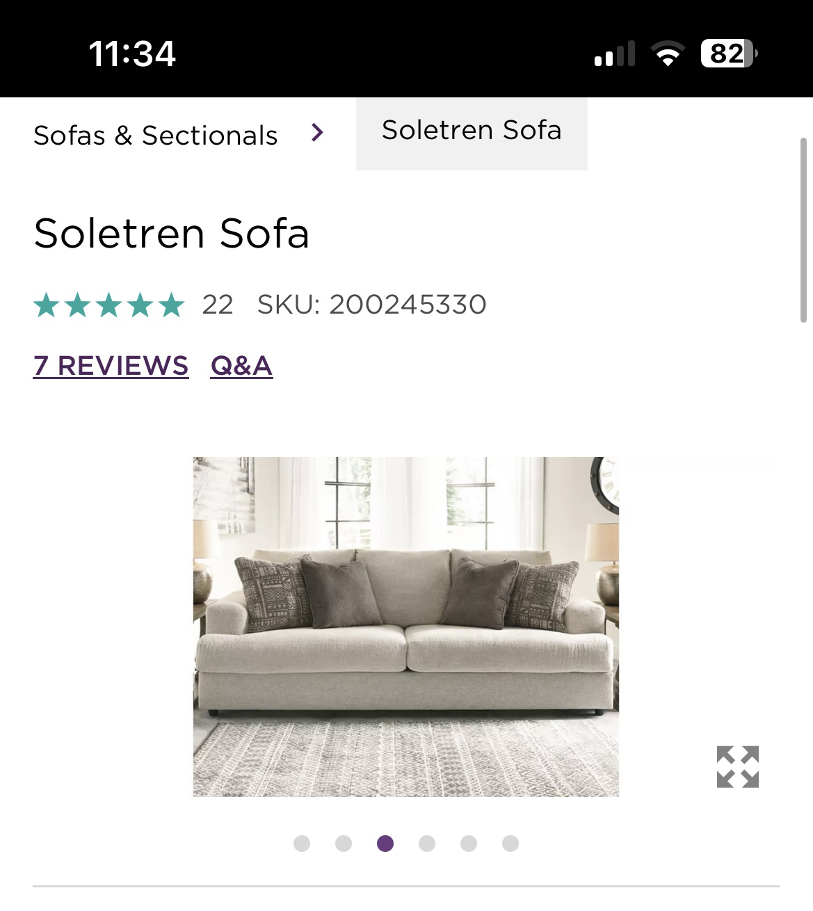 Ashley Soletren Sofa - photo 5